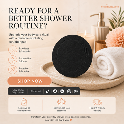 📢📢50% OFF !! ⏰🖤Exfoliating Scrub Bath Pads🧖‍♀️Gently exfoliate, unclog pores, reveal brighter skin