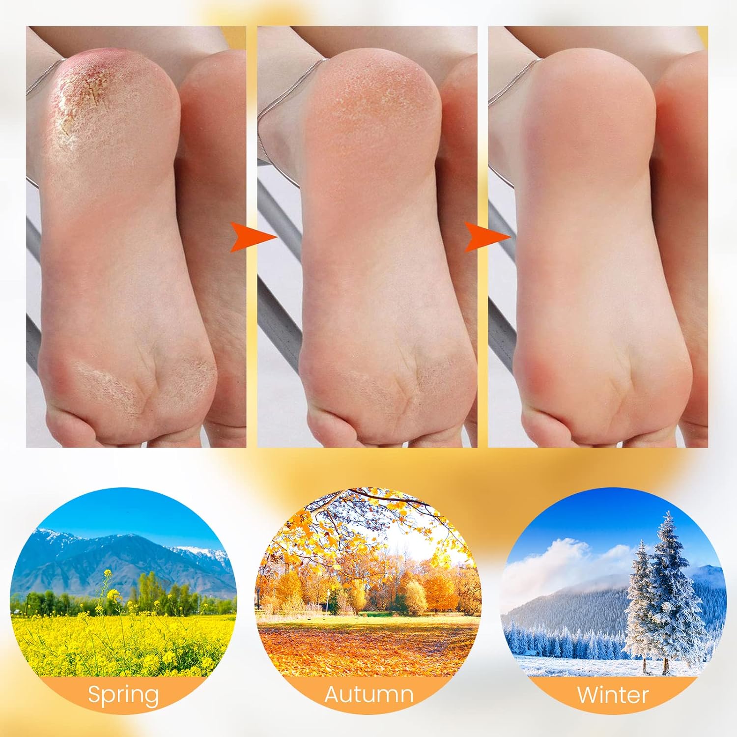 ✨ 50% OFF! Moisturizing Foot Mask Socks – Silicone gel locks in moisture, releases plant oils. Softens cracks & rough skin – wear with shoes for all‑day care! 🌿🧦