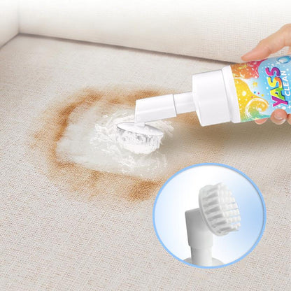 💖HOT SALE BUY 2 GET 1 FREE!!💖Yass Clean Magic Foam Cleaner for Carpets & Upholstery – Pet Stain & Odour Remover with Cleaning Brush🧼🪄