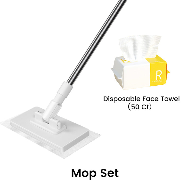 🔥Last Day Sales 70% OFF🧹Disposable Dust Mop with 4 Reusable Cloths💦