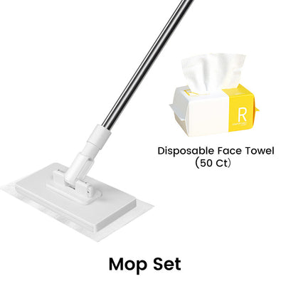 🔥Last Day Sales 70% OFF🧹Disposable Dust Mop with 4 Reusable Cloths💦