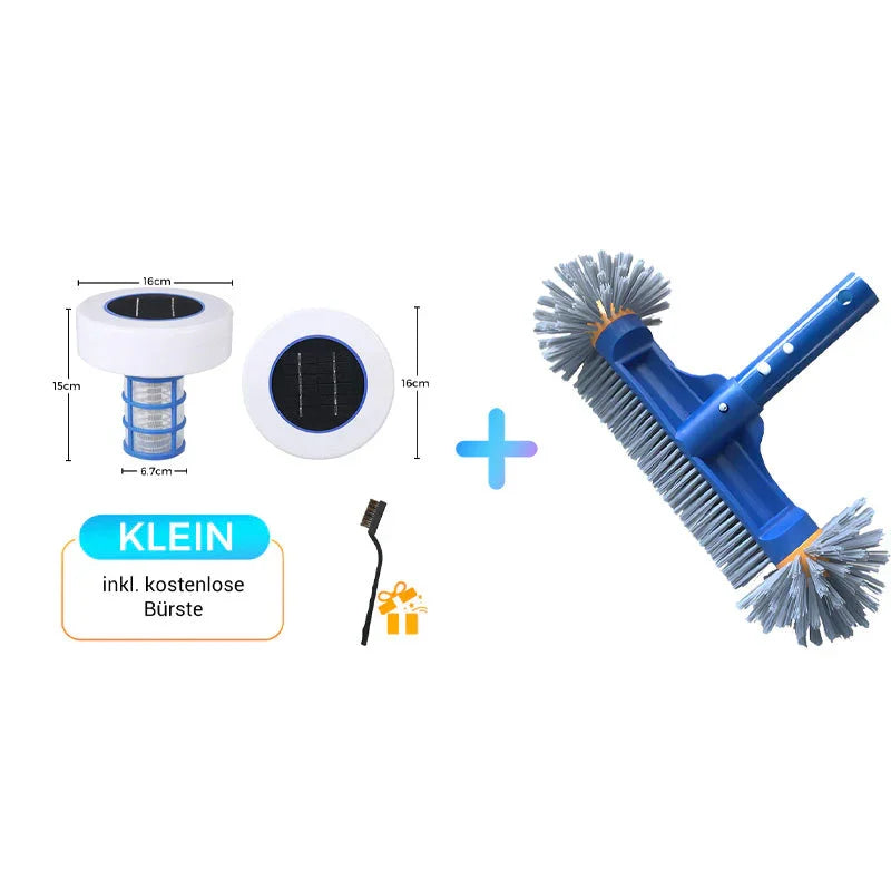 🏊‍♀️ 50% OFF NOW ! 💧NO MORE HARSH CHLORINE! Solar Pool Ionizer | Solar-powered copper-silver ion sanitizer, cuts chlorine by up to 85%, inhibits algae & bacteria, gentle on skin/eyes, just float in pool for crystal clean water🏖️