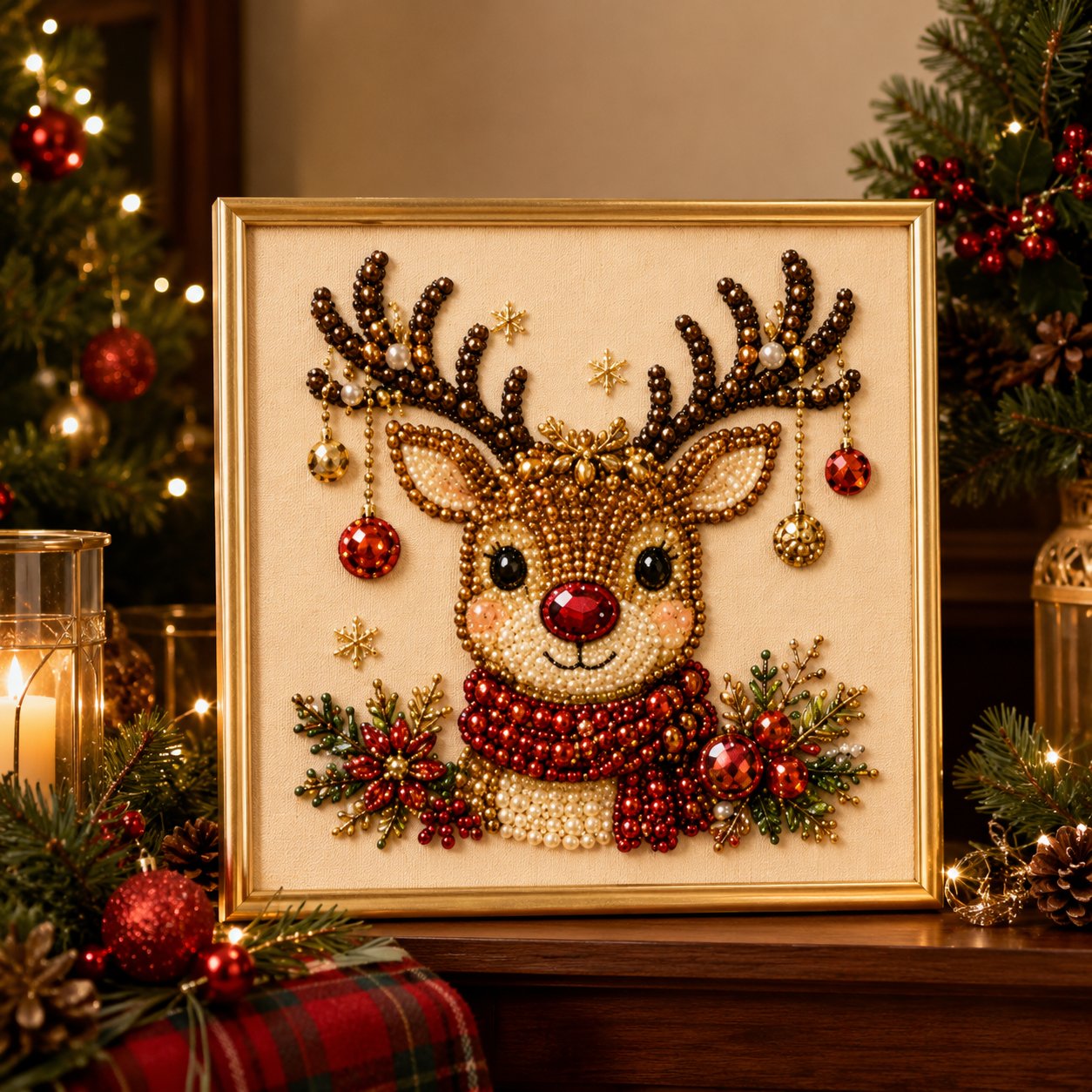 ⏳Limited-time Sale ￡7.99!!🎁💎DIY Christmas Pearl Diamond Art Kit🎨Relaxing & Beginner-Friendly🧘