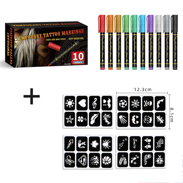 🔥Hot Sale 50% OFF🎨Perfect For Unique Body Art🔥Temporary Tattoo Markers for Skin