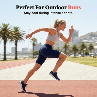 🩳50% OFF LIMITED TIME! ✨Women High Waist Bermuda Yoga Shorts with Side Pockets, Stretch Lightweight Knee-Length Athletic Shorts for Summer Daily & Travel