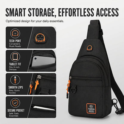 ⏰ LIMITED TIME 50% OFF! 🔥Waterproof Multi-pocket Crossbody Sling Bag