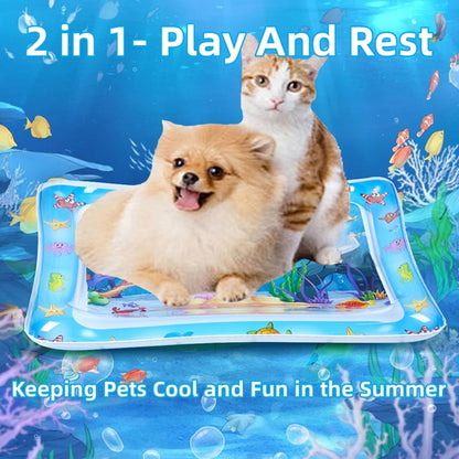 🐱 Unleash the Fun for Indoor Cats – 50% OFF ✨ Pet Water Sensory Mat – For Playful Hunting & Cooling Relief! 🐟
