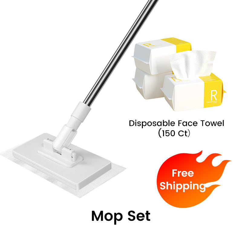 🔥Last Day Sales 70% OFF🧹Disposable Dust Mop with 4 Reusable Cloths💦