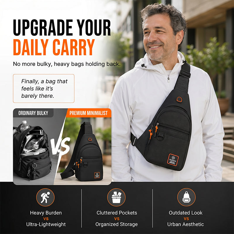 ⏰ LIMITED TIME 50% OFF! 🔥Waterproof Multi-pocket Crossbody Sling Bag