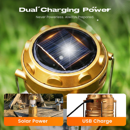 Solar Powered Retractable Camping Light