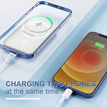 📢FLASH SALE !⏰50% OFF !! ⏰ Fast Charge Portable Wireless Magnetic Power Bank – 15W Fast Charging, Strong Magnetic Adsorption & High Capacity 📱