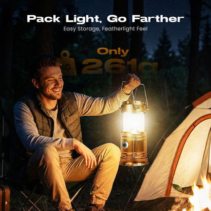 Solar Powered Retractable Camping Light