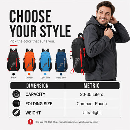🏆 Last Day Special Price £9.99 ! 🎒Foldable Waterproof Camping Backpack