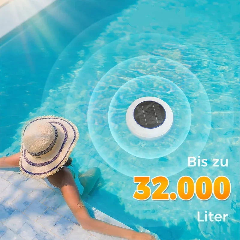 🏊‍♀️ 50% OFF NOW ! 💧NO MORE HARSH CHLORINE! Solar Pool Ionizer | Solar-powered copper-silver ion sanitizer, cuts chlorine by up to 85%, inhibits algae & bacteria, gentle on skin/eyes, just float in pool for crystal clean water🏖️