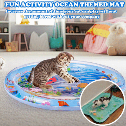 🐱 Unleash the Fun for Indoor Cats – 50% OFF ✨ Pet Water Sensory Mat – For Playful Hunting & Cooling Relief! 🐟