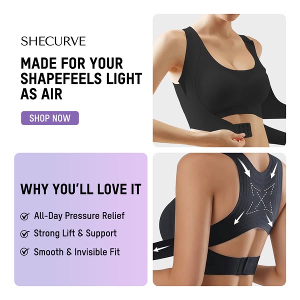 ⏳LAST DAY SALE ONLY 8.99!!⚡AlignLift Posture-Perfect Wireless Bra – All-Day Comfort, Breathable & Summer-Ready 💕