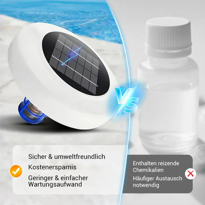 🏊‍♀️ 50% OFF NOW ! 💧NO MORE HARSH CHLORINE! Solar Pool Ionizer | Solar-powered copper-silver ion sanitizer, cuts chlorine by up to 85%, inhibits algae & bacteria, gentle on skin/eyes, just float in pool for crystal clean water🏖️