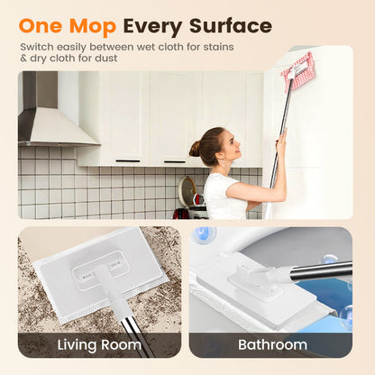 🔥Last Day Sales 70% OFF🧹Disposable Dust Mop with 4 Reusable Cloths💦