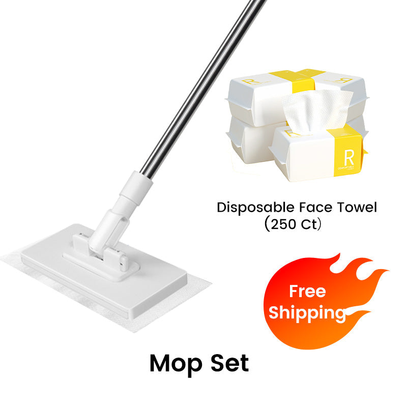 🔥Last Day Sales 70% OFF🧹Disposable Dust Mop with 4 Reusable Cloths💦