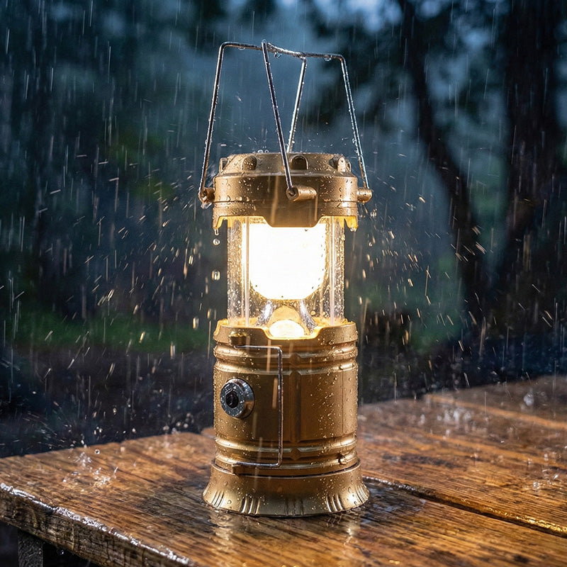 Solar Powered Retractable Camping Light