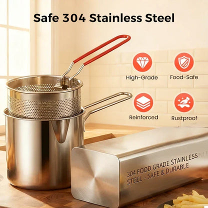 🔥Hot Sale 49% OFF🔥304 Stainless Steel Multifuntional Fryer