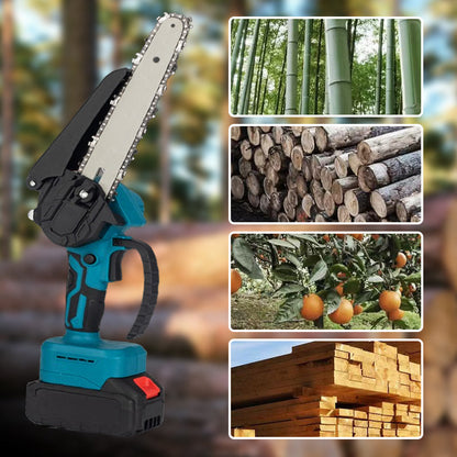 ⚡50% OFF NOW ! 🌳6-inch Cordless Mini Chainsaw with 2 Batteries🌲