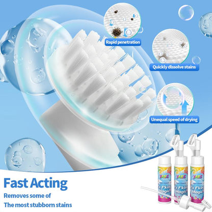 💖HOT SALE BUY 2 GET 1 FREE!!💖Yass Clean Magic Foam Cleaner for Carpets & Upholstery – Pet Stain & Odour Remover with Cleaning Brush🧼🪄