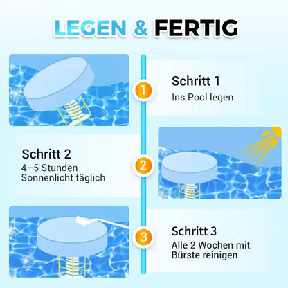 🏊‍♀️ 50% OFF NOW ! 💧NO MORE HARSH CHLORINE! Solar Pool Ionizer | Solar-powered copper-silver ion sanitizer, cuts chlorine by up to 85%, inhibits algae & bacteria, gentle on skin/eyes, just float in pool for crystal clean water🏖️