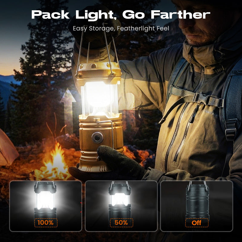 Solar Powered Retractable Camping Light