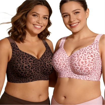 💖HOT SALE🎉Super Firming Wirefree Jelly Bra with Leopard Print 👍