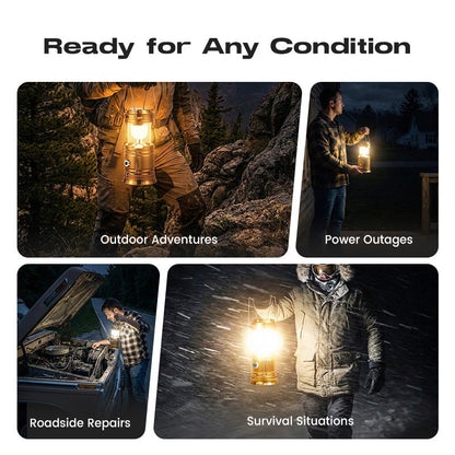 Solar Powered Retractable Camping Light