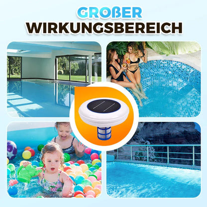 🏊‍♀️ 50% OFF NOW ! 💧NO MORE HARSH CHLORINE! Solar Pool Ionizer | Solar-powered copper-silver ion sanitizer, cuts chlorine by up to 85%, inhibits algae & bacteria, gentle on skin/eyes, just float in pool for crystal clean water🏖️