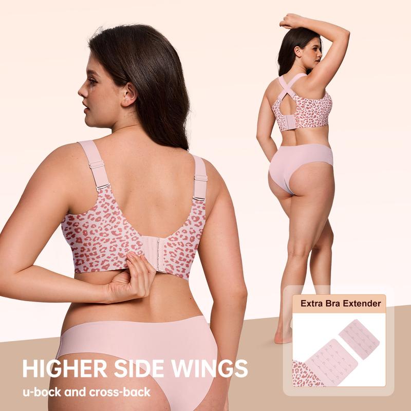💖HOT SALE🎉Super Firming Wirefree Jelly Bra with Leopard Print 👍