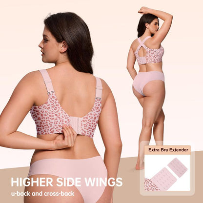 💖HOT SALE🎉Super Firming Wirefree Jelly Bra with Leopard Print 👍