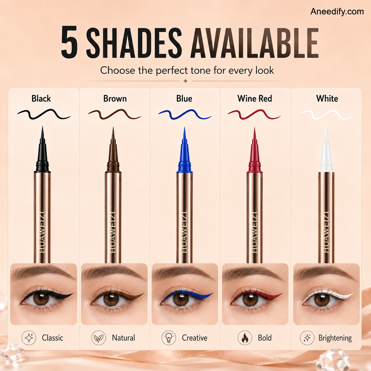 ✨️Red carpet makeup artists top pick, 50% off now! Non-smudging Waterproof Long-lasting Eyeliner Pencil