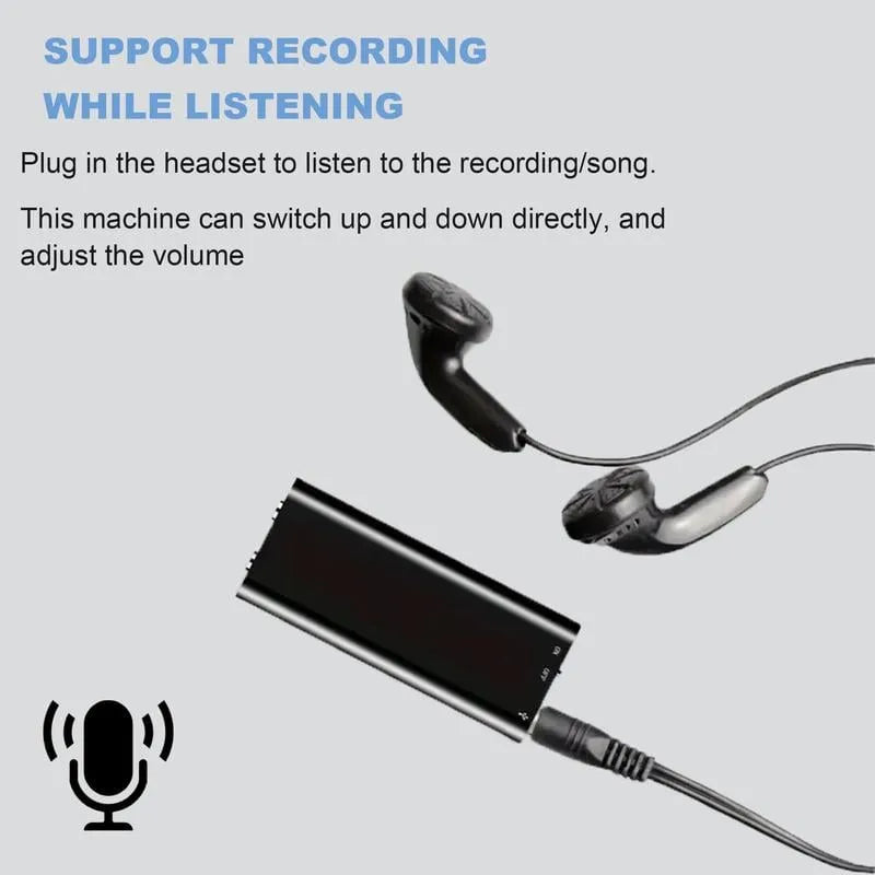 8GB Professional Voice Activated Digital Recorder & MP3 Player