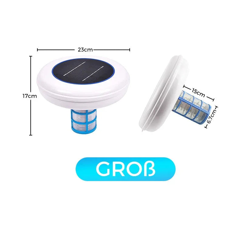 🏊‍♀️ 50% OFF NOW ! 💧NO MORE HARSH CHLORINE! Solar Pool Ionizer | Solar-powered copper-silver ion sanitizer, cuts chlorine by up to 85%, inhibits algae & bacteria, gentle on skin/eyes, just float in pool for crystal clean water🏖️