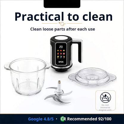 🔪USB-powered cordless kitchen mincer for meat, sauces and more – quick, hygienic and easy! 🍖🥦