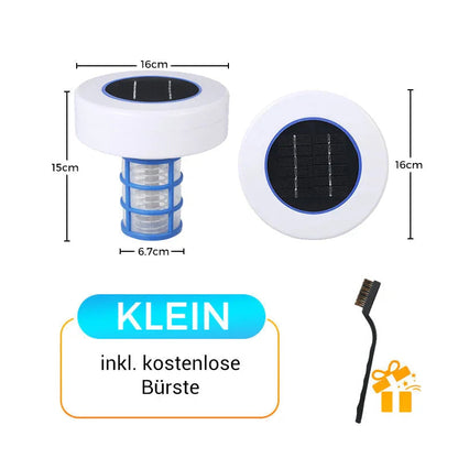 🏊‍♀️ 50% OFF NOW ! 💧NO MORE HARSH CHLORINE! Solar Pool Ionizer | Solar-powered copper-silver ion sanitizer, cuts chlorine by up to 85%, inhibits algae & bacteria, gentle on skin/eyes, just float in pool for crystal clean water🏖️