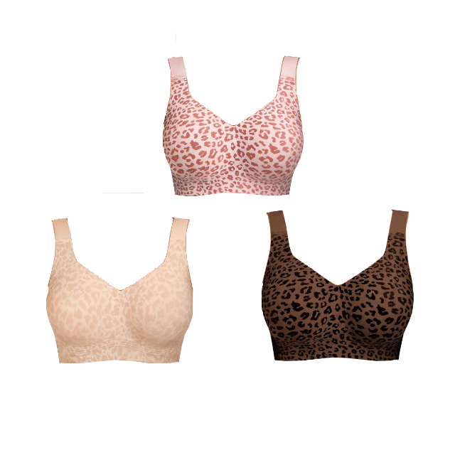 💖HOT SALE🎉Super Firming Wirefree Jelly Bra with Leopard Print 👍