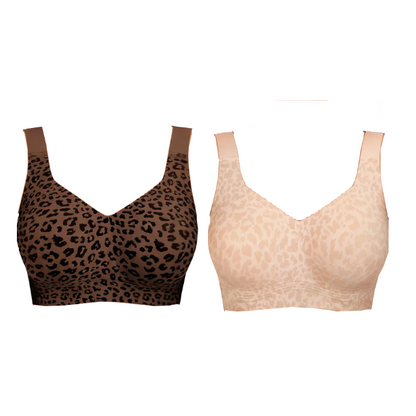 💖HOT SALE🎉Super Firming Wirefree Jelly Bra with Leopard Print 👍