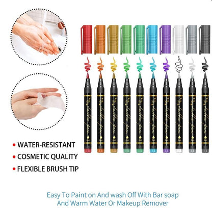 🔥Hot Sale 50% OFF🎨Perfect For Unique Body Art🔥Temporary Tattoo Markers for Skin
