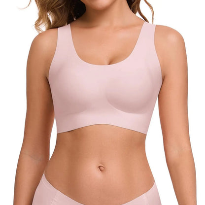 Seamless, comfortable, one-piece bra with a push-up effect