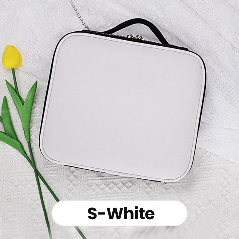 💄Flawless Makeup Anywhere – Portable LED Mirror Makeup Bag!✨