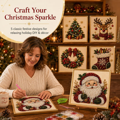 ⏳Limited-time Sale ￡7.99!!🎁💎DIY Christmas Pearl Diamond Art Kit🎨Relaxing & Beginner-Friendly🧘