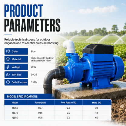 Self-Priming Water Pressure Booster Pump