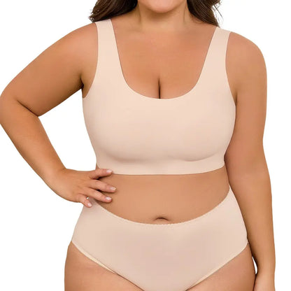Seamless, comfortable, one-piece bra with a push-up effect
