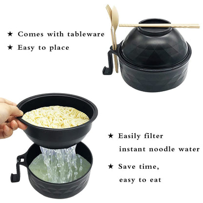 ⏳LAST DAY SALE 50% OFF!⏰🔥 Ramen Cooker Ramen Bowl Set with Chopsticks🍜