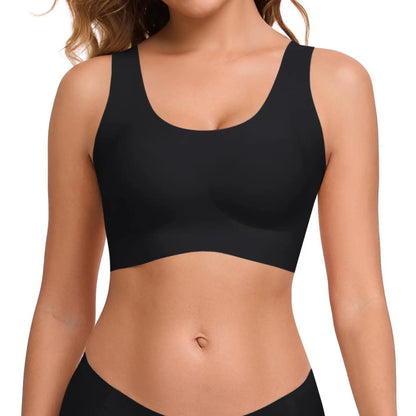 Seamless, comfortable, one-piece bra with a push-up effect