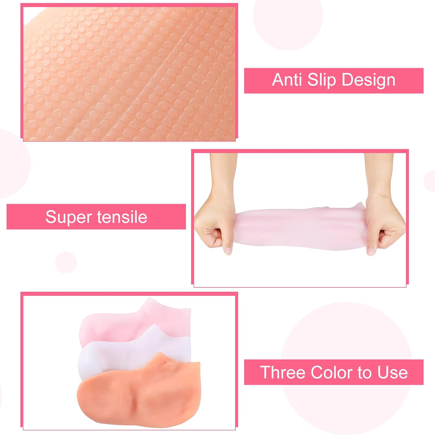 ✨ 50% OFF! Moisturizing Foot Mask Socks – Silicone gel locks in moisture, releases plant oils. Softens cracks & rough skin – wear with shoes for all‑day care! 🌿🧦